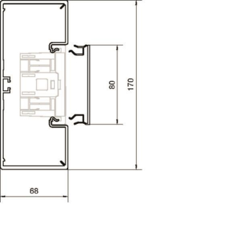 Hager Brüstungsk.-Unterteil BR6517017035 