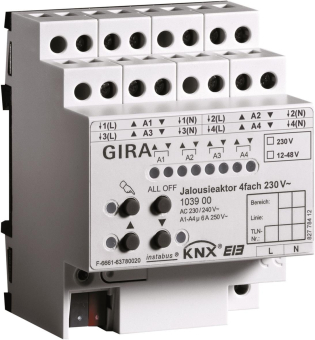 GIRA 103900 Jalousieaktor 4fach AC 230V 