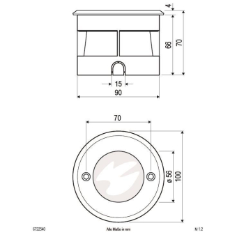EVN LED Bodeneinbauleuchte IP67 6722540 