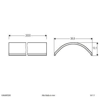 EVN Kunststoff-Abdeckung -opal  KAMHR200 