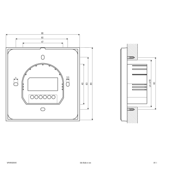EVN Funk-Wandpanel IP20 2,4GHz  WPMRGBWW 