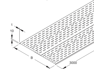 Niedax Einlegeblech 500x3000mm   WBL 500 