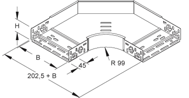 Niedax Bogen 90° f.KR      RESC 60.200 S 