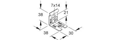Niedax Gitterrinnen Wand-     GTWAB 50 S 