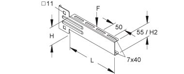 NIED Ausleger verzinkt             110MM 