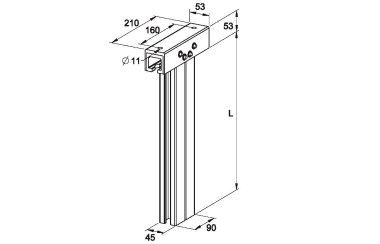NIED GFK-Hängestiel          FPDS 500/AC 