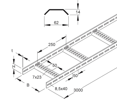 NIED K-Leiter Marinenorm  KLMUL 40.200 F 