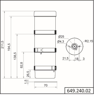 Werma Signalsäule KS71 BWM      64924002 