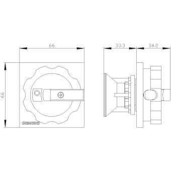 Siemens 3LD93442C Drehantrieb 3LD9344-2C 