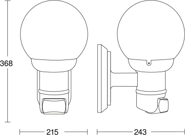 STEIN Sensor-Leuchte max.60W    L560S-SW 