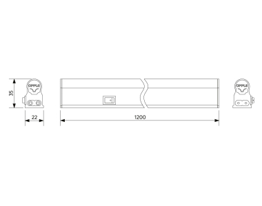 Opple LED T5 Batten 1200mm 13W 140044293 