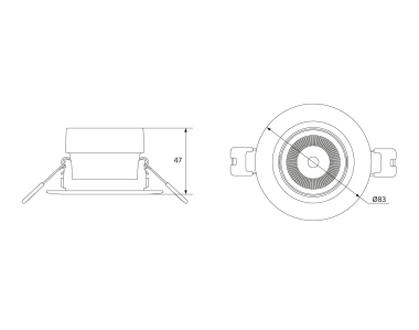 Opple LED-Einbauspot Chiara 541003410900 