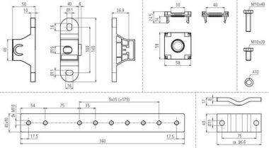 Dehn 472410 PAS EX  PAS EX 1+5AP M10 V2A 