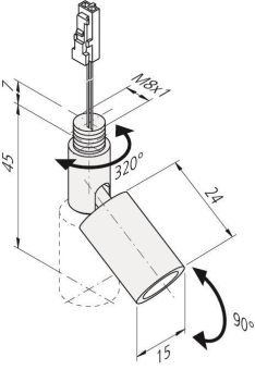 Hera LED Point-S 1W ww       61001720102 