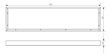OPPLE Aufbaurahmen 1200x300mm  140055486 