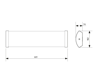 OPPLE LED-Anbauleuchte IP44 529001001000 