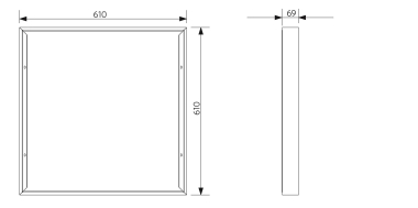 OPPLE LEDPanelRc2 Sq600-    542098017600 