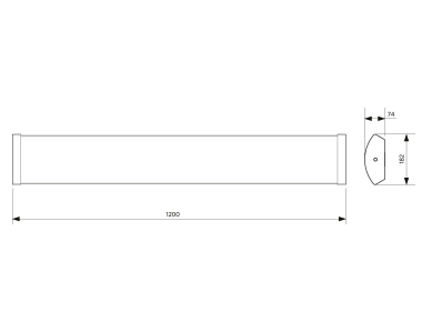 OPPLE LED-Anbauleuchte IP44 542005039800 
