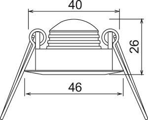 Nobile LED Mini Spot SQ CSP   1589360222 