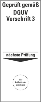 HEIN 178610 Grundplakette Geprüft gemäß 
