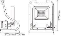 LEDV LED WORKLIGHT R-STAND SOCKET50 