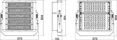 LEDV ECOHPFLOOD 500W 840 N68500LM BK 
