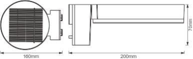 LEDV ENDURA STYLE Solar Sensor Wall 