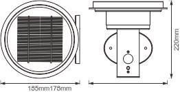 LEDV ENDURA STYLE Solar Sensor Wall 