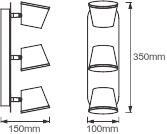 Ledvance LED SPOT IP44 CLICK CCT 3X7W 