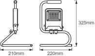 LEDV Ledvance LED WORKLIGHT S-STAND 30 