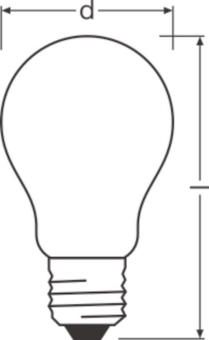 LEDV LED Bulb 7,5-75W/827 1055lm 