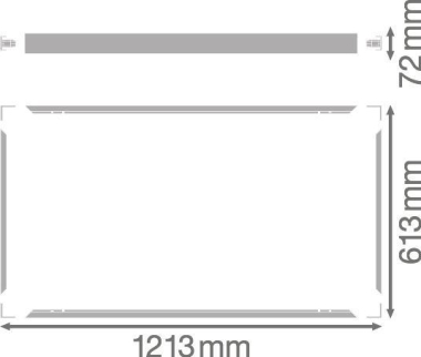 LEDV PL 1200X600 SURFACE MOUNT KIT 