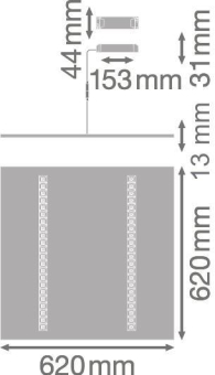 LEDV PANEL IndiviLED  625 ZIGBEE 33W 