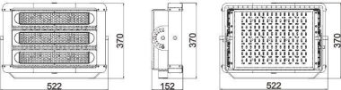 LEDV ECO HP FLOOD 300W 857 W40500LM 