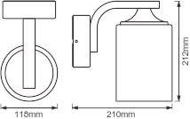 LEDV ENDURA CLASSIC LANTERN CYL E27 