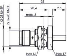 TG TNC-Einbaubuchse Cr/Cr      100023771 