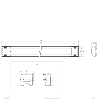 EVN LED-Anbauleuchte weiß     L15003502W 