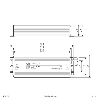EVN NG 24V/DC 0,1-320W IP67       K24320 