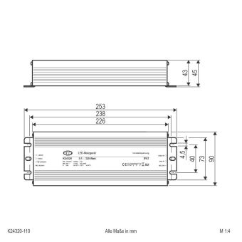 EVN NG 24V/DC 0,1-320W IP67    K24320110 