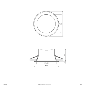 EVN LED Deckeneinbau -rund -    L0900125 