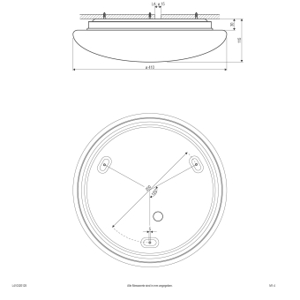 EVN LED Anbauleuchte -rund -  L410320125 