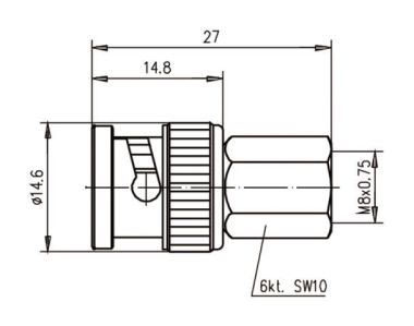TG ADAPTER BNC-FME (M-M)     J01008A0014 