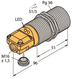 TURCK Sensor induktiv   BI25-G47SR-VP4X2 