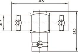 TG BNC-T-Stück 50 OHM (F-F-  J01004B0616 
