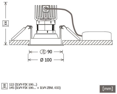 LTS ILVY-FIX 100.927.50.BK-WH     658184 