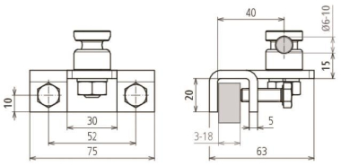 Dehn       AK 6.10 KSV FER W KBF3 18 V2A 