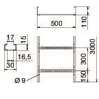 OBO LG 115 VS 3 FS Kabelleiter gelocht m 