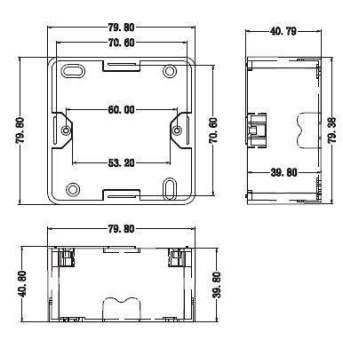 EFB Aufputzrahmen RAL9010 rws ET-25084V3 