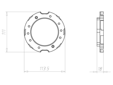 KAIS Frontring 75mm              9300-42 