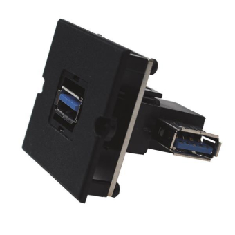 Bachmann Rahmen 1xUSB 3.0 90°    917.122 